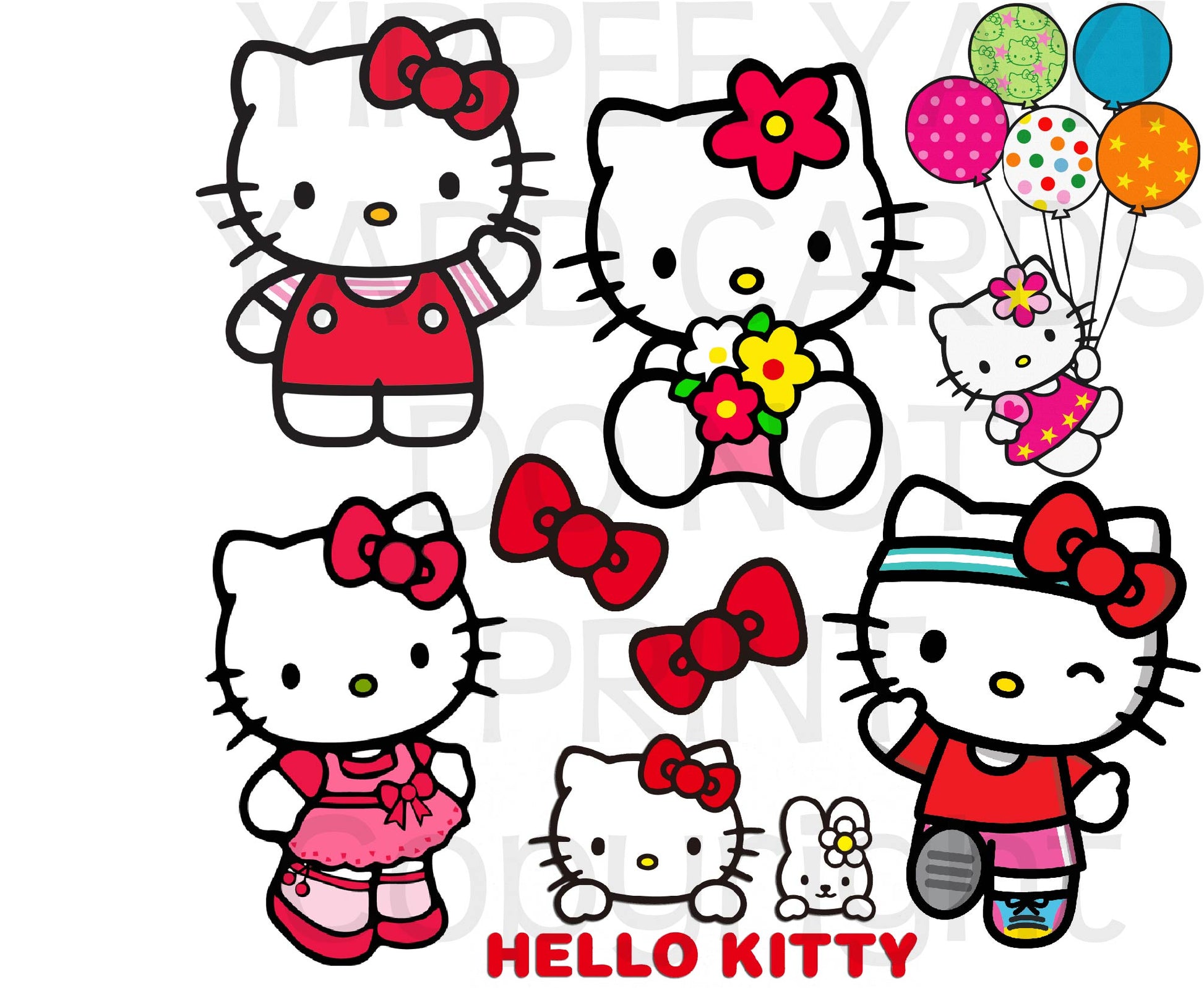 Hello Kitty Half Sheet Misc. (Must Purchase 2 Half sheets - You Can Mi – Yippee Yay! Yard Cards hello-kitty-half-sheet-misc-must-purchase-2-half-sheets-you-can-mi-yippee-yay-yard-cards