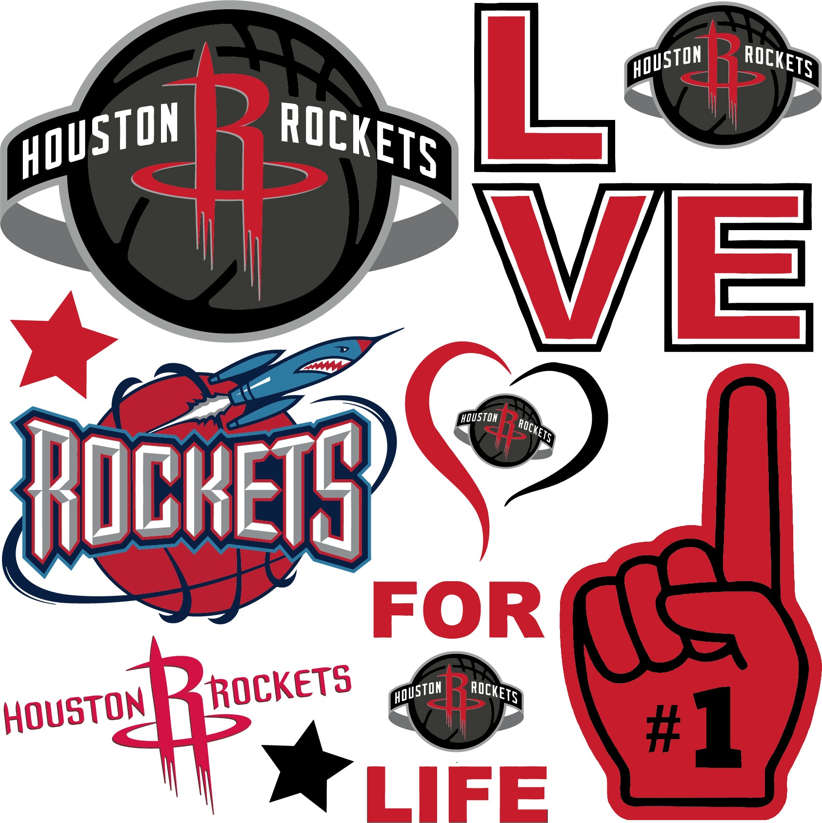 Houston Rockets Decal Houston Rockets Logo Embroidery Designs,NBA Logo