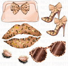 Leopard Fashions Half Sheet Misc. (Must Purchase 2 Half sheets - You Can Mix & Match)
