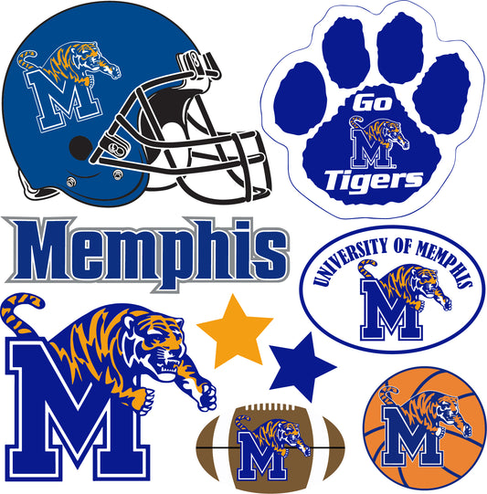 Memphis Tigers Half Sheet Misc. (Must Purchase 2 Half sheets - You Can Mix & Match)