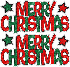 Merry Christmas Flash x 2 Half Sheet