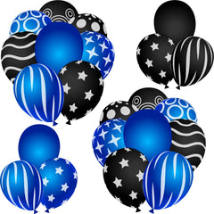 Blue and Black Balloons Half Sheet Misc.