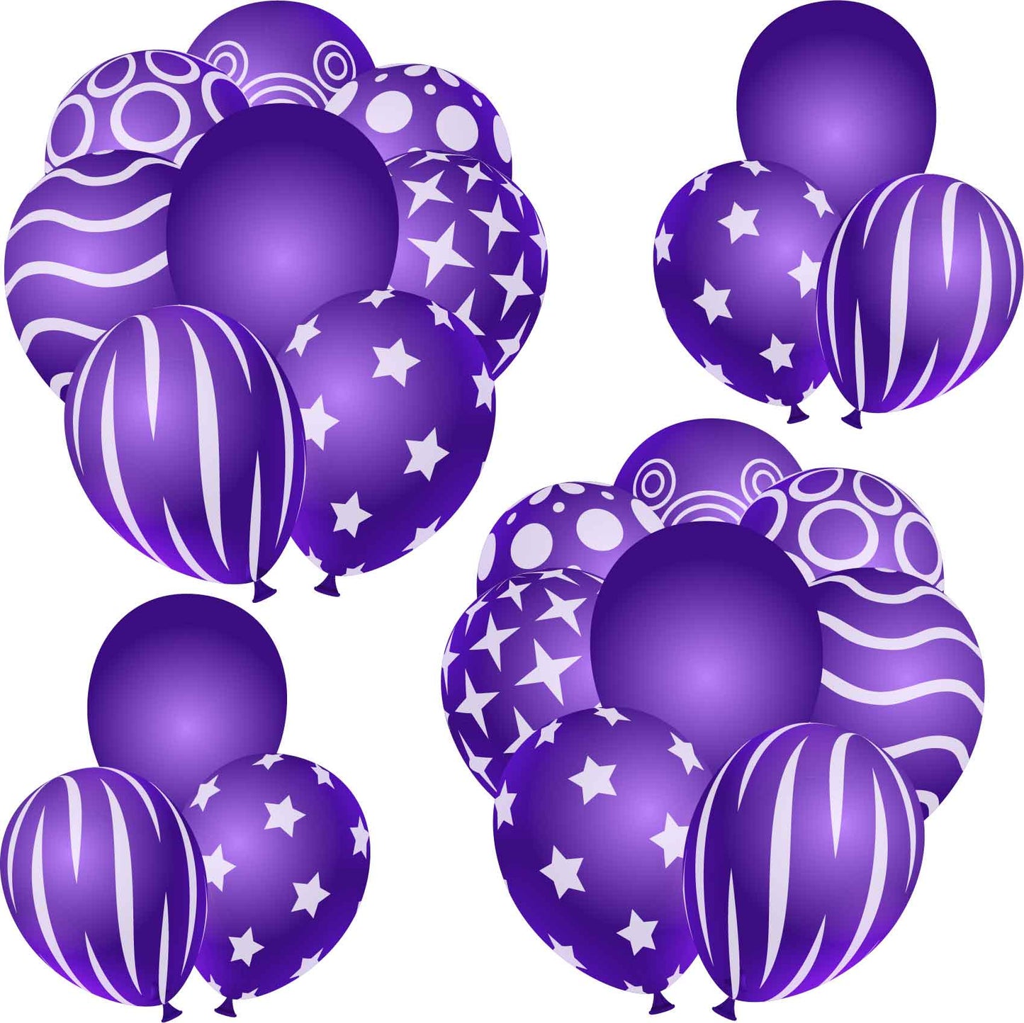 Purple Fun Balloons Half Sheet Misc.