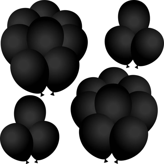 Solid Black Balloons Half Sheet Misc.