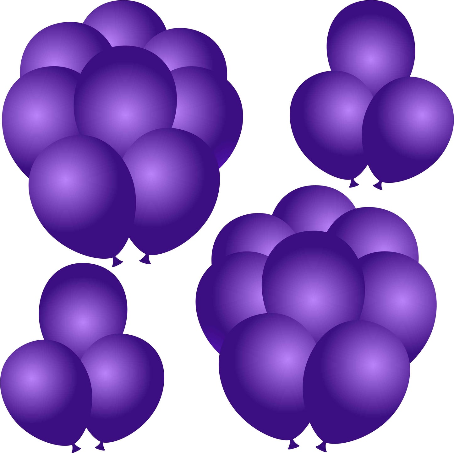 Solid Purple Balloons Half Sheet Misc.