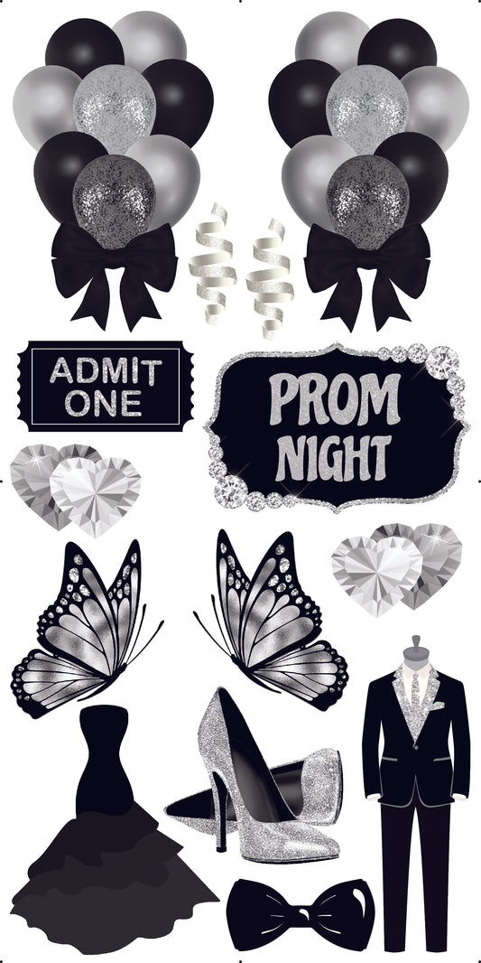 Prom Night - Silver and Black