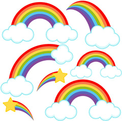 Rainbows  Half Sheet Misc. (Must Purchase 2 Half sheets - You Can Mix & Match)