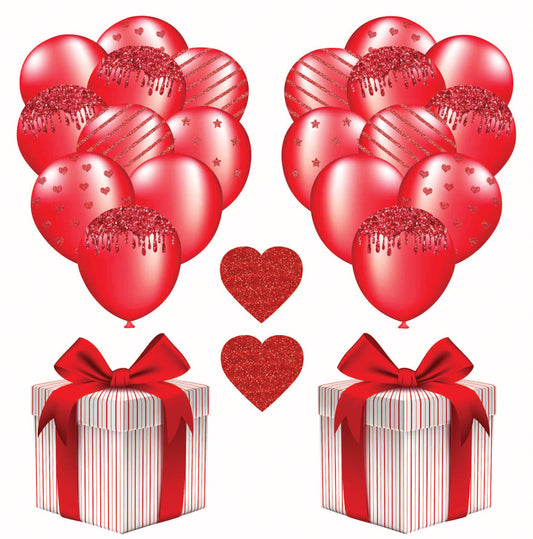 Red Balloons 6 Half Sheet  (Must Purchase 2 Half sheets - You Can Mix & Match)