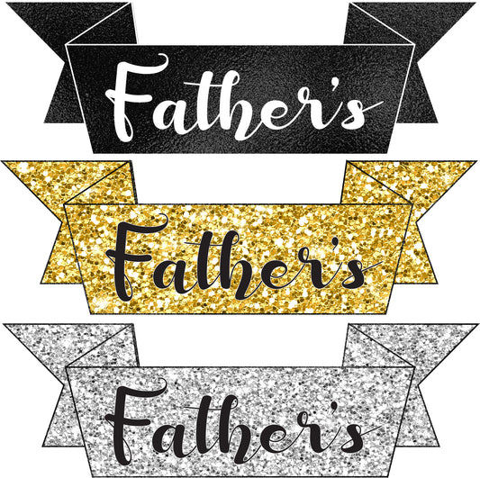 Ribbons Banners Father's Day Set 3 Half Sheet Misc. (Must Purchase 2 Half sheets - You Can Mix & Match)