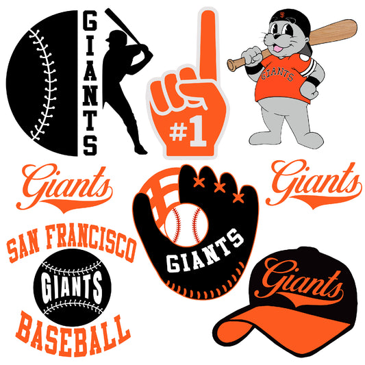 San Francisco Giants Baseball Half Sheet Misc. (Must Purchase 2 Half sheets - You Can Mix & Match)
