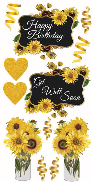 Sunflowers Get Well and Happy Birthday 2