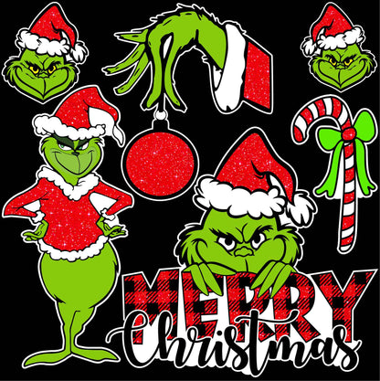 The Grinch Glitter Half Sheet