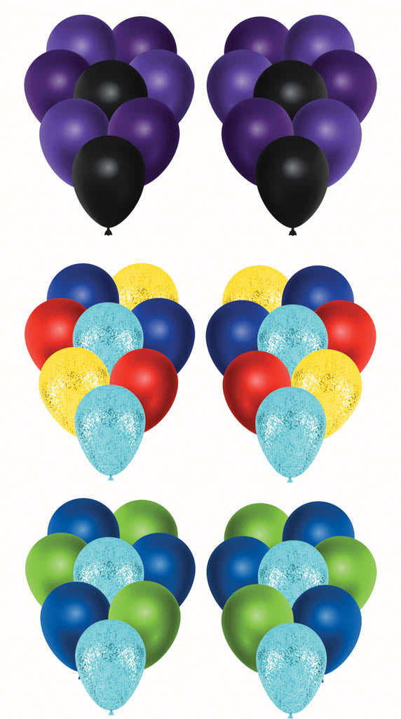 3 Sets of Balloon Bunches 1