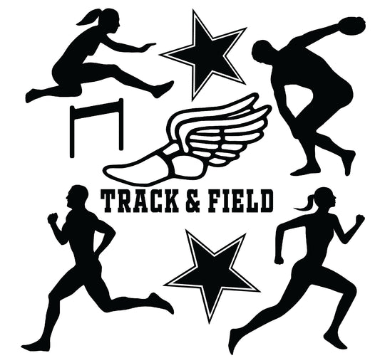 Track and Field - Half Sheet Misc. (Must Purchase 2 Half sheets - You Can Mix & Match)