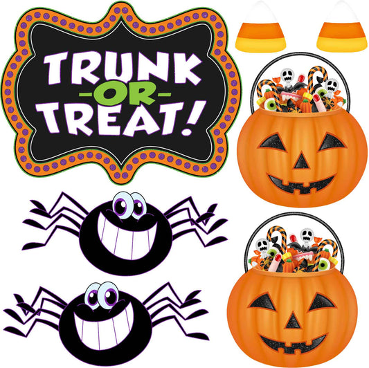 Halloween Trunk or Treat Set 2 Half Sheet Misc. (Must Purchase 2 Half sheets - You Can Mix & Match)