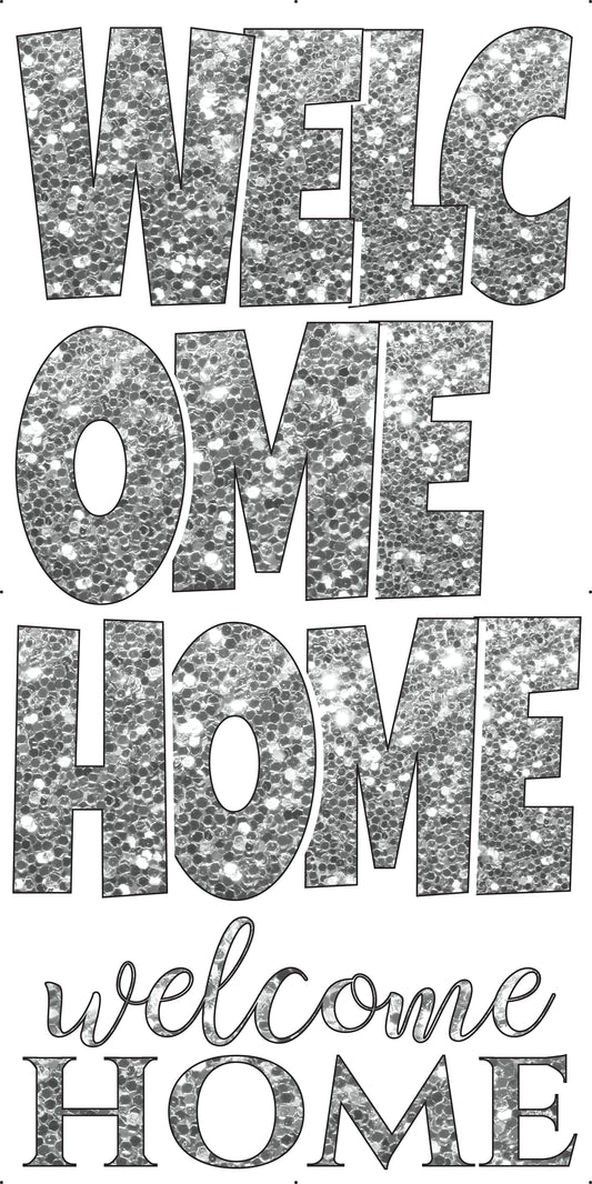Welcome Home Ez Set Silver Chunky Glitter