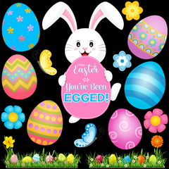 You've Been Egged - Easter - Half Sheet Misc. (Must Purchase 2 Half sheets - You Can Mix & Match)