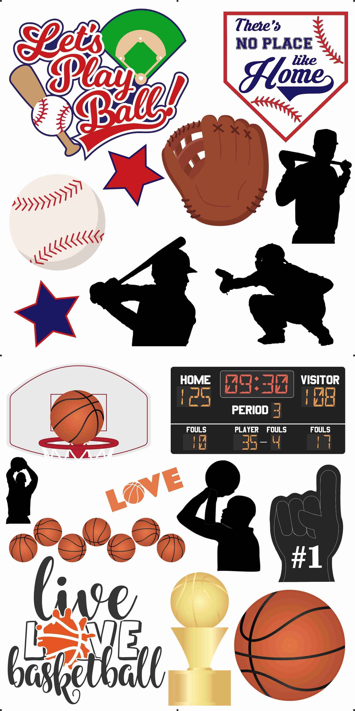 Baseball and Basketball Combo Sheet