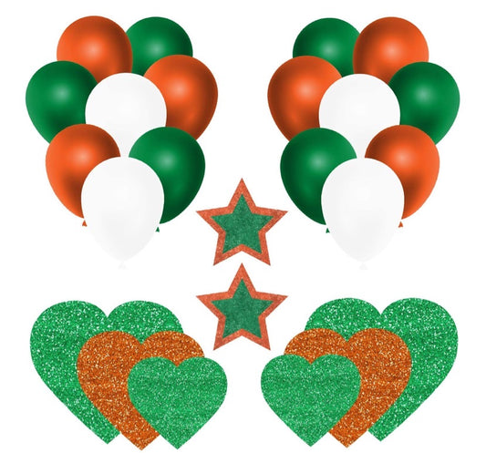Green and Orange Balloons Half Sheet  (Must Purchase 2 Half sheets - You Can Mix & Match)